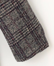 JOSEPH ABBOUD 【イタリア素材/軽量/中綿キルト裏地】スライバーチェックジャージー ジャケット