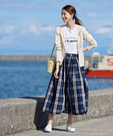 Tiaclasse L 【小倉優子さん着用】【洗える】サマーニットショートパーカー