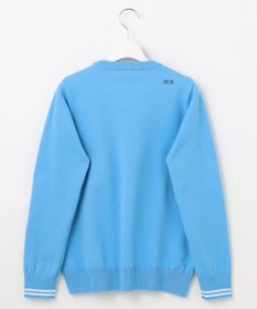 23区GOLF 【WOMEN】【ウォッシャブル】ロゴインターシャ ポリエステルニット
