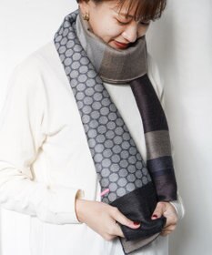 POLS ウールジャカードストール