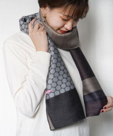 POLS ウールジャカードストール