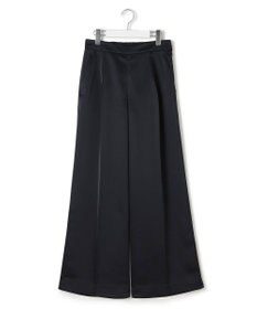 23区 【APPLAUDIR】クリアダブルサテン ワイドシルエットパンツ