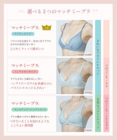 Wing 【マッチミーブラ】　ブラがわたしに合わせてくれる　バストの左右差や個々のバストの状態に柔軟に対応　ウイング／ワコール　KB2002