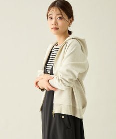 ANY L ラメダンボールダブルジップパーカー