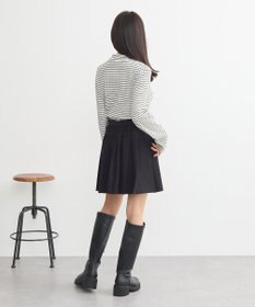 earth music&ecology ランダムチェーンリブハイネックプルオーバー