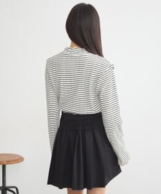 earth music&ecology ランダムチェーンリブハイネックプルオーバー