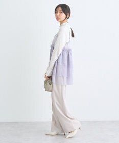 earth music&ecology ランダムチェーンリブハイネックプルオーバー