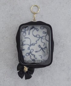 Maison de FLEUR リボンプリントクリアポーチ