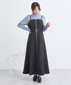 earth music&ecology ランダムチェーンリブハイネックプルオーバー