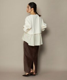 OP／FILA 【ocean pacific】らくティブ/異素材ミックスダンボールプルオーバー