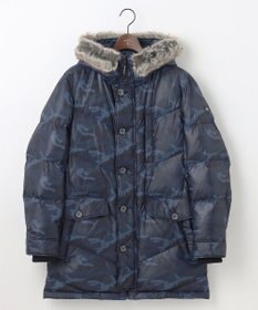 JOSEPH ABBOUD MOUNTAIN 【ECOファー/撥水/9ポケット】カモフラージュ ダウン コート