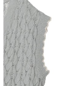 earth music&ecology クロッシェラインニットベスト