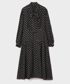 GRACE CONTINENTAL ドットラメジャガードドレス