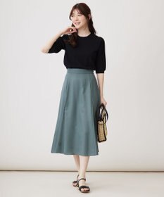 ANY SIS S 【接触冷感 ・UVケア】シアースリーブ ニット