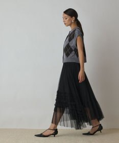 GRACE CONTINENTAL アーガイルニットベスト