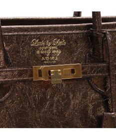 A.D.M.J. 【牛革】クラックメタル/イタリアンレザー前金具付トートM