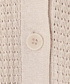 ANY 【洗濯機可】アイレットパターンカーデガン