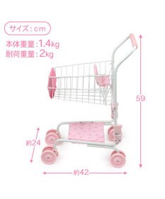 Mother garden マザーガーデン おままごと 野いちご ショッピングカート 《いちご×リボン》
