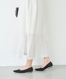 steppi 【洗える/撥水】メタルヒール フラット パンプス