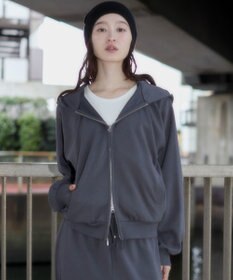 WEGO 【ユニセックス着用ITEM/SMLサイズ展開】ボンディングZIPパーカー