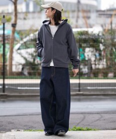 WEGO 【ユニセックス着用ITEM/SMLサイズ展開】ボンディングZIPパーカー