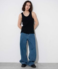 WEGO 【綿100%】リブタンクトップ