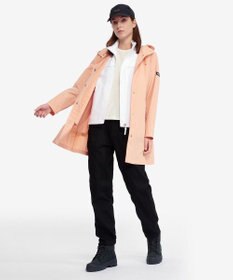 AIGLE UVカット オーガニックコットンロング丈 フーデッドジャケット