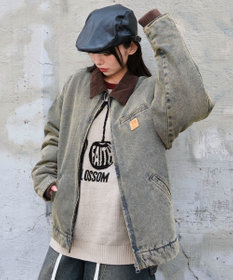 WEGO 【ユニセックス着用ITEM/MLサイズ展開】ワーカーズキルティングZIPジャケット