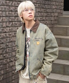 WEGO 【ユニセックス着用ITEM/MLサイズ展開】ワーカーズキルティングZIPジャケット