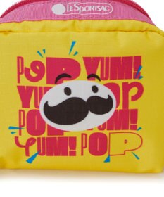 LeSportsac SQUARE COSMETIC/プリングルズイエロースクエアコスメティック