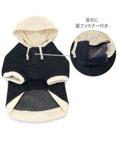 PET PARADISE Ｌｅｅ ニット デニム パーカー 小型犬