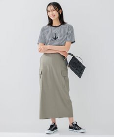 23区 【洗える】アンカーロゴプリント 半袖 Tシャツ