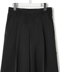 23区 【APPLAUDIR】クリアダブルサテン ワイドシルエットパンツ