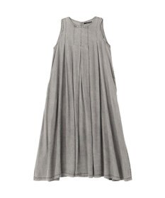 YECCA VECCA バイオ加工ヴィンテージデニムタックワンピース