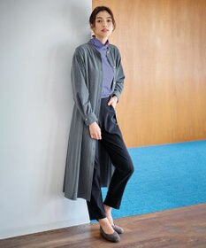 ANY 【洗濯機可能/ストレッチ】ウールライク前開きワンピース