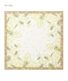 MOONBAT 【シルク100%】FURLA (フルラ) ミモザ シルクプリントスカーフ 65cm×65cm UV対策 手洗い可能