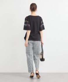 earth music&ecology フレア袖レースプルオーバー