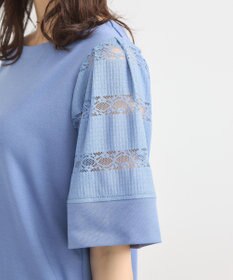 earth music&ecology フレア袖レースプルオーバー