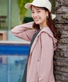 Tiaclasse L 【小倉優子さん着用】【洗える】サマーニットショートパーカー