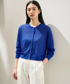 UNFILO フロスティコットン  クロップド  カーディガン