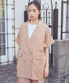 earth music&ecology 半袖サイドドロストジャケット