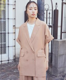 earth music&ecology 半袖サイドドロストジャケット