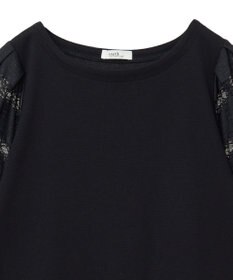 earth music&ecology フレア袖レースプルオーバー