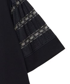 earth music&ecology フレア袖レースプルオーバー