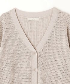 ANY 【洗濯機可】アイレットパターンカーデガン