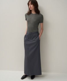 ATON RAMIE WOOL RIB | ショートスリーブセーター