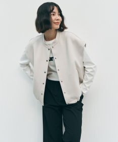 UNFILO L BEAUTY FORM JERSEY スリーブレス ブルゾン