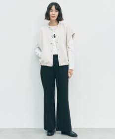 UNFILO L BEAUTY FORM JERSEY スリーブレス ブルゾン