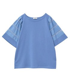 earth music&ecology フレア袖レースプルオーバー