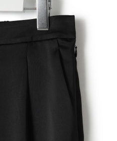 23区 【APPLAUDIR】クリアダブルサテン ワイドシルエットパンツ